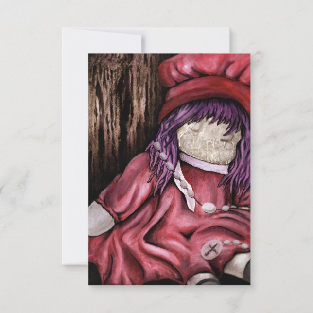 Invitation bébé poupée. (Devant)