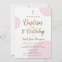 Bébé rose sur mesure Baptême fille 1er anniversair