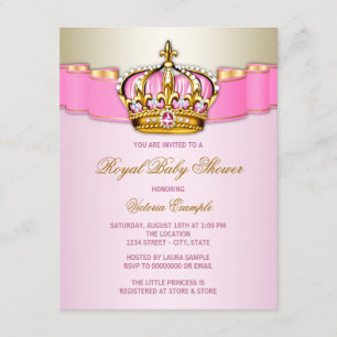 Invitation Bébé Royal : Cérémonie de Baby Shower