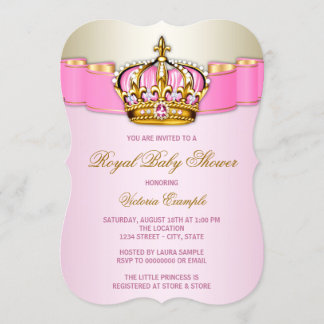 Invitation Bébé Royal Fête Prénatale