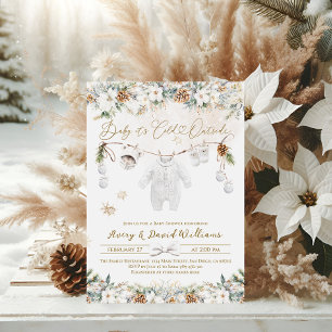 Invitation Bébé Son Baby shower Froid À L'Extérieur De La Lig