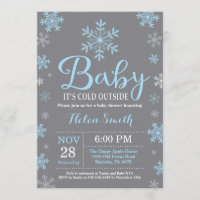 Bébé son froid à l'extérieur du Baby shower des Ga