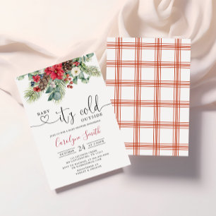 Invitation Bébé son froid en dehors du Baby shower d'hiver