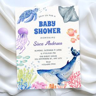 Invitation Bébé sous la mer showering