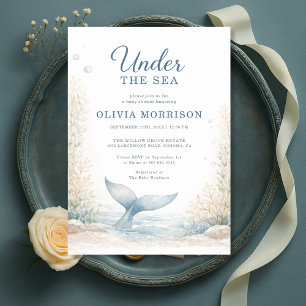 Invitation Bébé sous l'océan : Baby Shower