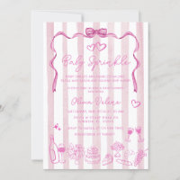 Bébé Sprinkle Whimsical main tiré Baby shower