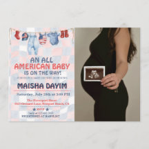 Bébé tout américain Fête de photo de bébé du 4 jui