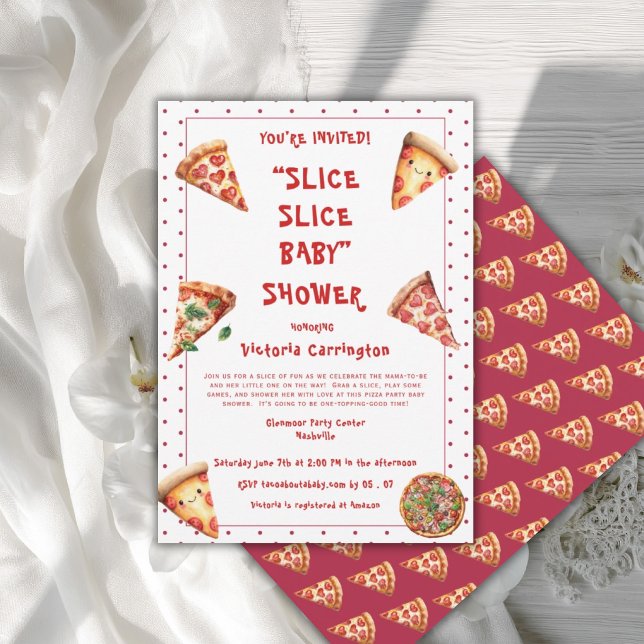 Invitation Bébé tranche bébé adorable Shower pour bébé (Créateur téléchargé)