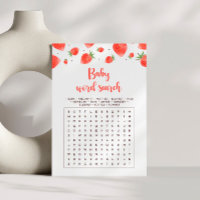 Bébé Word Search Jeu, Berry Sweet Baby shower