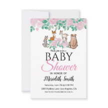 Bébés animaux en bois floral mou | BABY SHOWER
