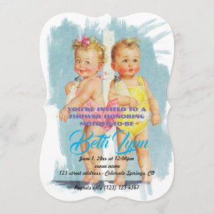 Invitation Bébés Baby Shower Fête Destinée Destin