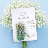 Bébés blancs Fleurs respirantes Vase bleu Fête des
