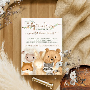 Invitation Bébés mignons animaux