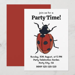 Invitation Beetles Insectes Ladybug Beetles