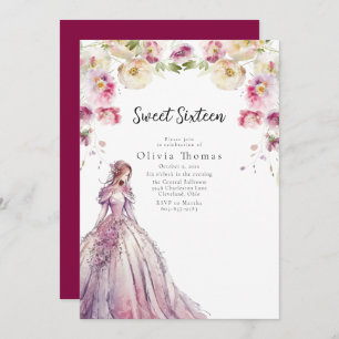Invitation BELLA - Sweet sixteen