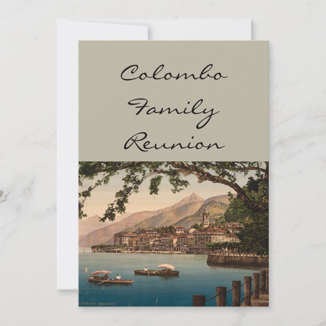 Invitation Bellagio I, Lac de Côme, Lombardie, Italie (Devant)