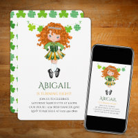 Belle Danse irlandaise Danse Rouge Cheveux Fille S