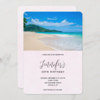 Belle Destination Tropicale Plage Anniversaire