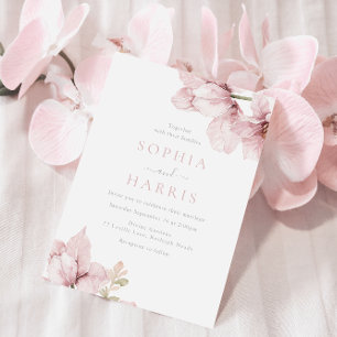 Invitation Belle Elegance Blush Floral Mariage