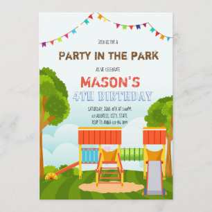 Invitation Belle fête à l'invitation du parc