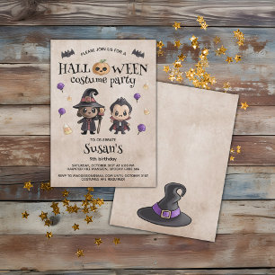 Invitation Belle fête d'anniversaire d'Halloween