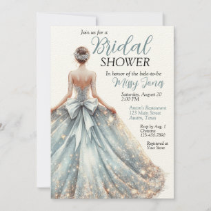 Invitation Belle Fête des mariées Mariage étincelante