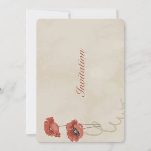 Invitation Belle fleur rose