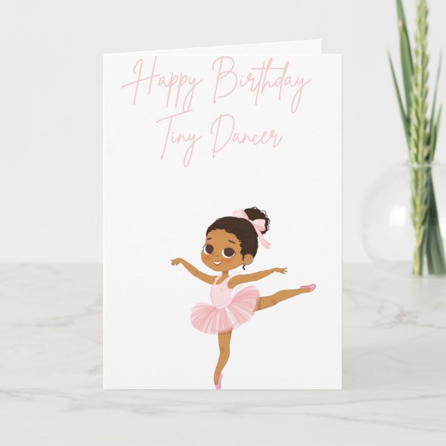 Invitation Belle illustration Little Ballerina (Devant)