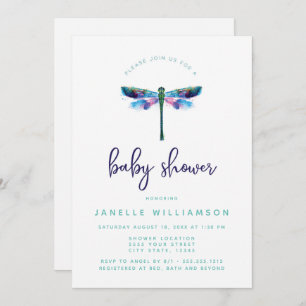 Invitation Belle libellule, baby shower