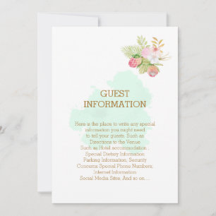 Invitation Belle Lime Green 💚 Élégant Mariage Boho