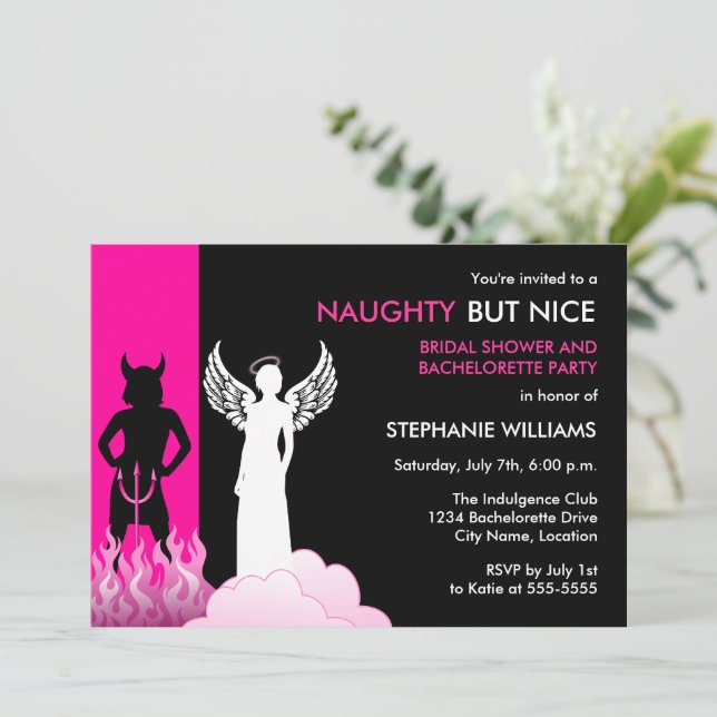 Invitation Belle Mais Belle Bachelorette Party (Debout devant)