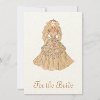 Invitation Belle mariée vintage