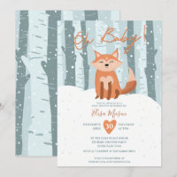 Belle neige de renard d'hiver illustration Oh baby