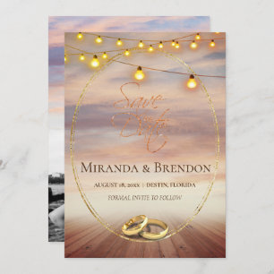 Invitation Belle plage de Floride, lumineux et votre image I