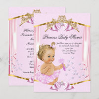 Belle Princesse Baby Shower Rose Or Blond
