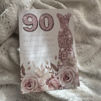 Belle robe blanche élégante Rose 90e anniversaire