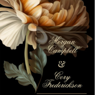 Invitation Belle Romantique Dark Vieux Monde Floral