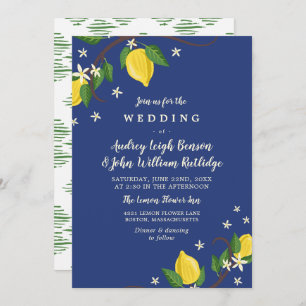 Invitation Belles branches de citron - mariage floral