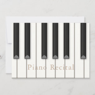 Invitation Belles touches de piano Grande musique personnalis