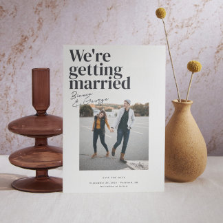 Invitation Belmont Wedding Enregistrer la date