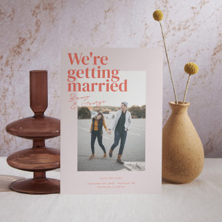 Invitation Belmont Wedding Enregistrer la date