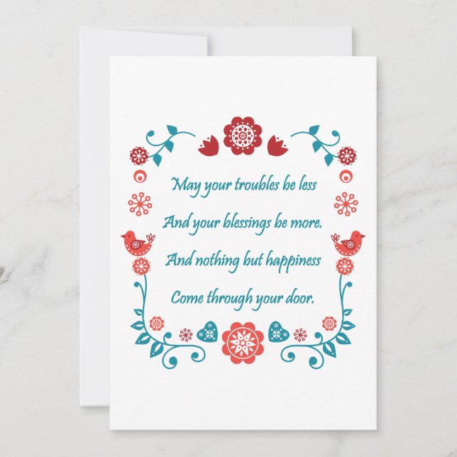 Invitation Bénédiction 25 (Devant)