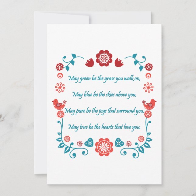 Invitation Bénédiction 26 (Devant)