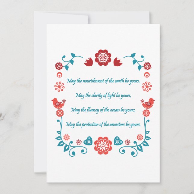 Invitation Bénédiction de 23 (Devant)