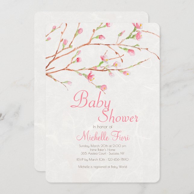 Invitation Bénédiction Douce (Devant / Derrière)