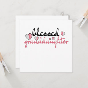 Invitation Bénie petite-fille de mes beaux grands-parents