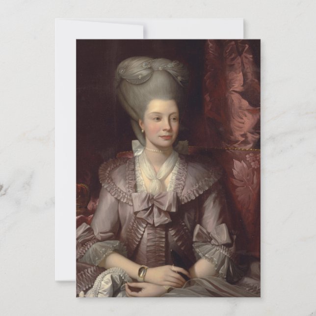 Invitation Benjamin West - Reine Charlotte (Devant)