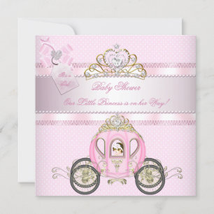 Invitation Berceau de bébé princesse jolie Baby Shower Fille