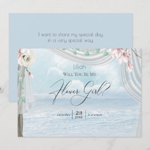 Invitation Berceau de plage élégant moderne Sois ma petite fi