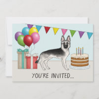 Berger Allemand Silver Sable Anniversaire Coloré